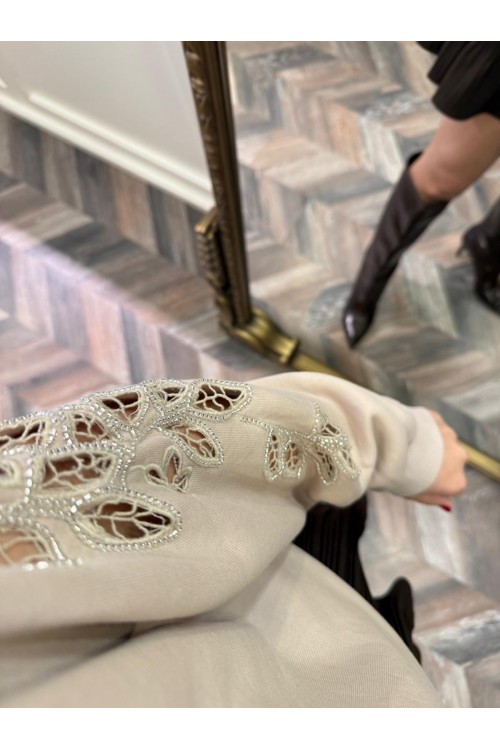 10165-5775 KOL İŞLEMELİ SWEAT