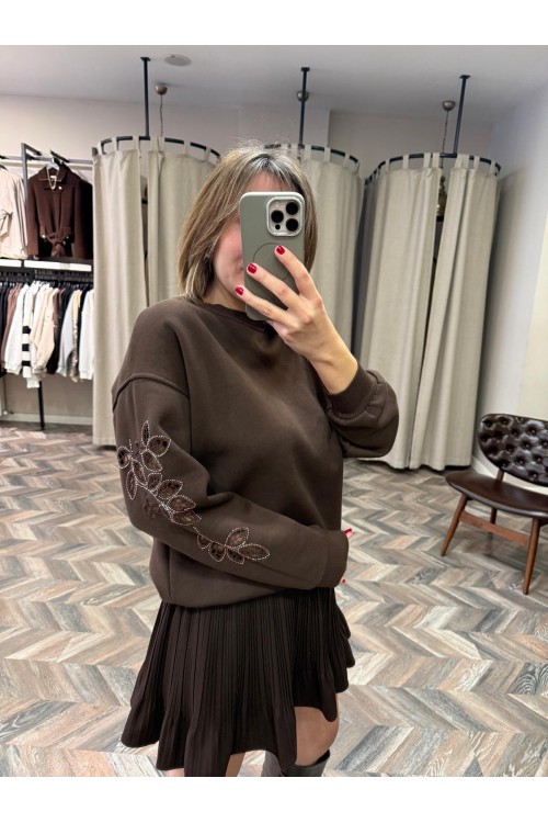 10165-5775 KOL İŞLEMELİ SWEAT