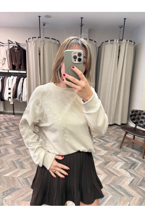 10157-5848 YAN TAŞLI MODAL SWEAT
