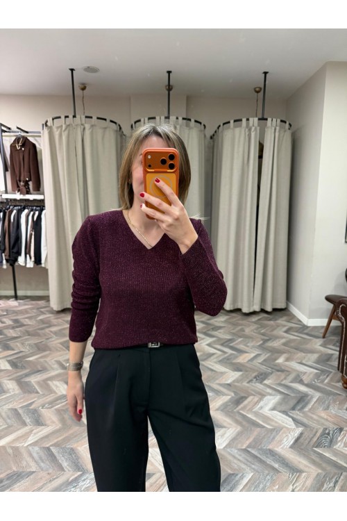 10172- 152 SİMLİ V YAKA TRİKO