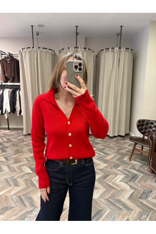 10232-25446 GOLD DÜĞMELİ TRİKO HIRKA