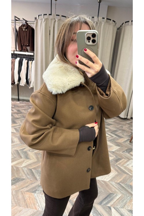 10225-01342 YAKASI KÜRKLÜ KABAN