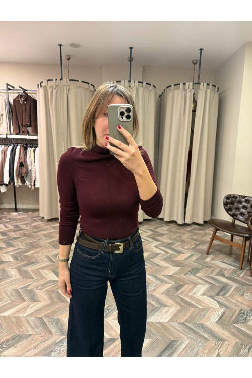 10189-31391 DİK YAKA UZUN KOLLU TOP