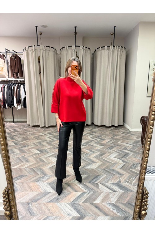 10278-72231 DERİ MİNİ İSPANYOL TAYT