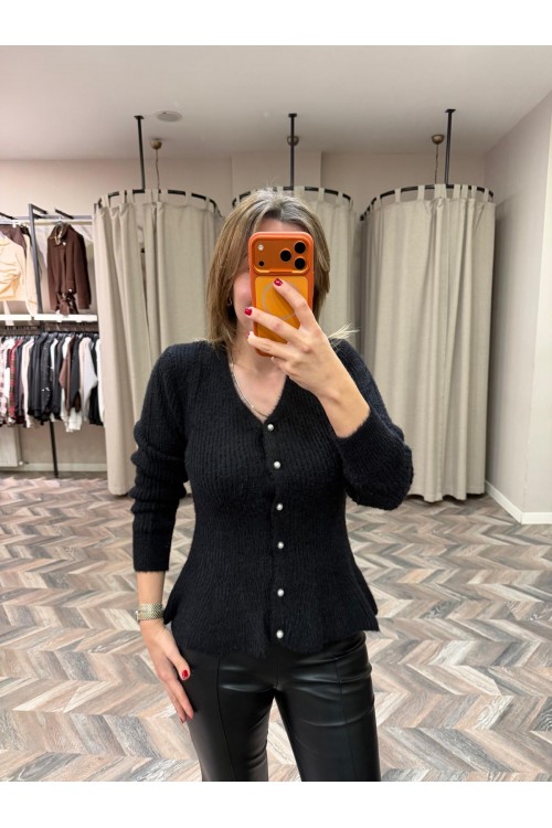 10286-25716 İNCİ DÜĞMELİ HIRKA