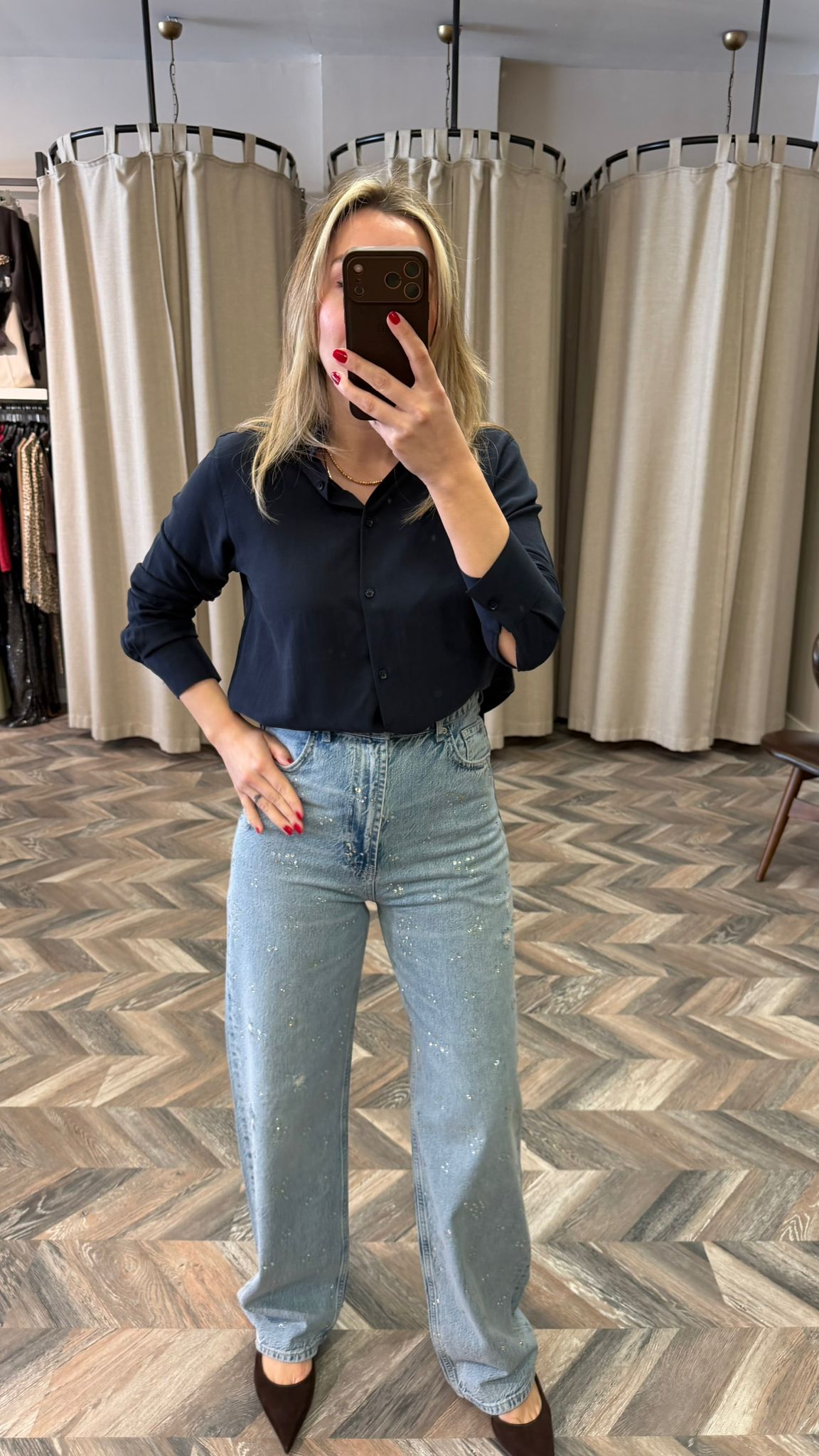 8188-WİDELEG TAŞLI JEAN