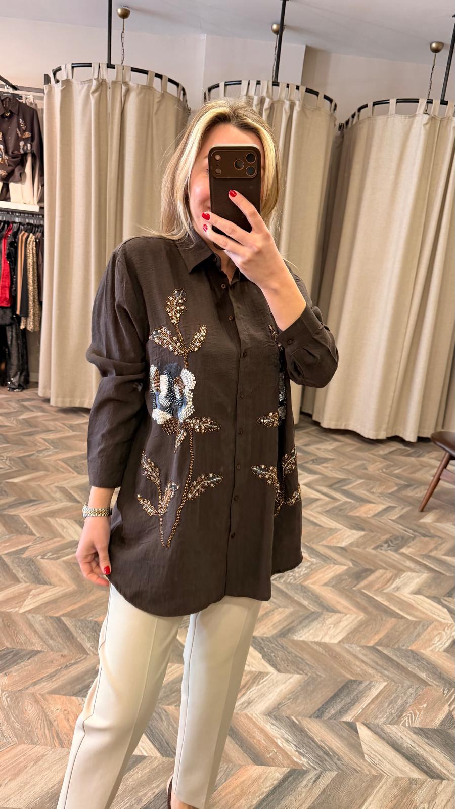 4845-GÖMLEK-KAHVERENGİ-STD-