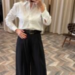 8114-PİLELİ DOKUMA PANTOLON