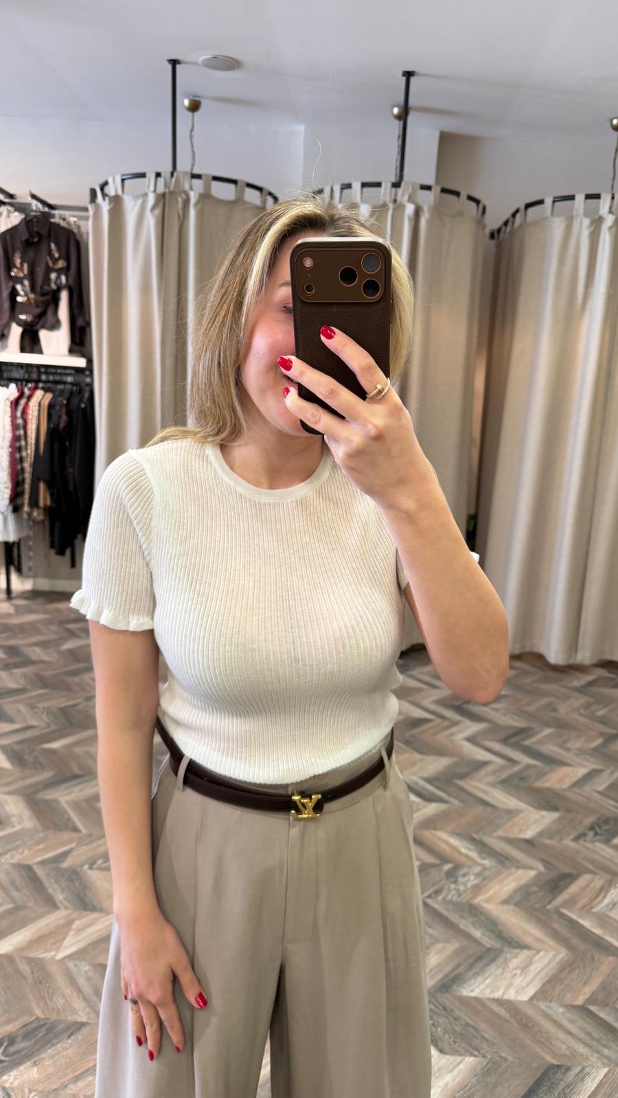 10783-FIRFIRLI TRİKO BLUZ