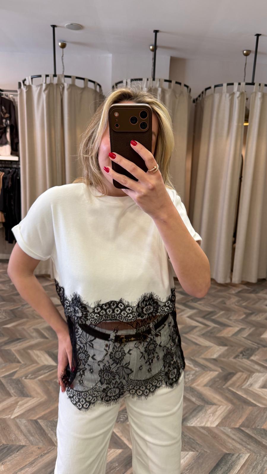 8148-DANTEL DTY TİŞÖRT