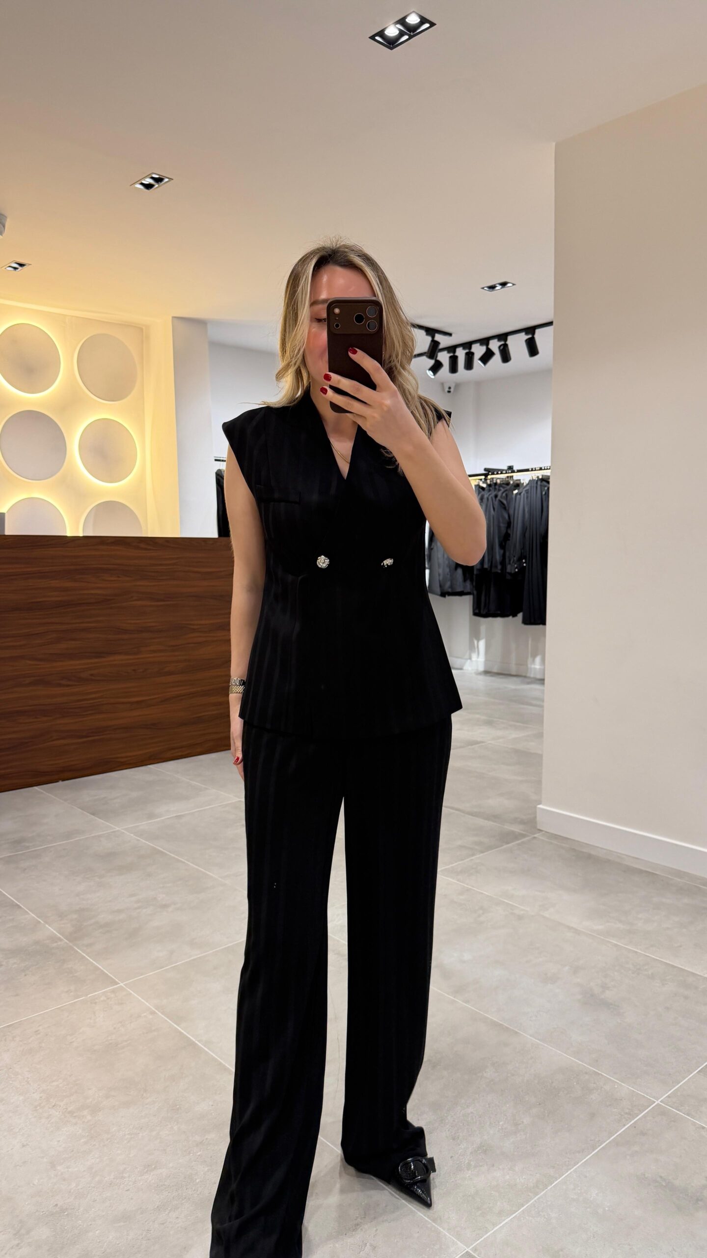 6065-ÇİZGİLİ YELEK