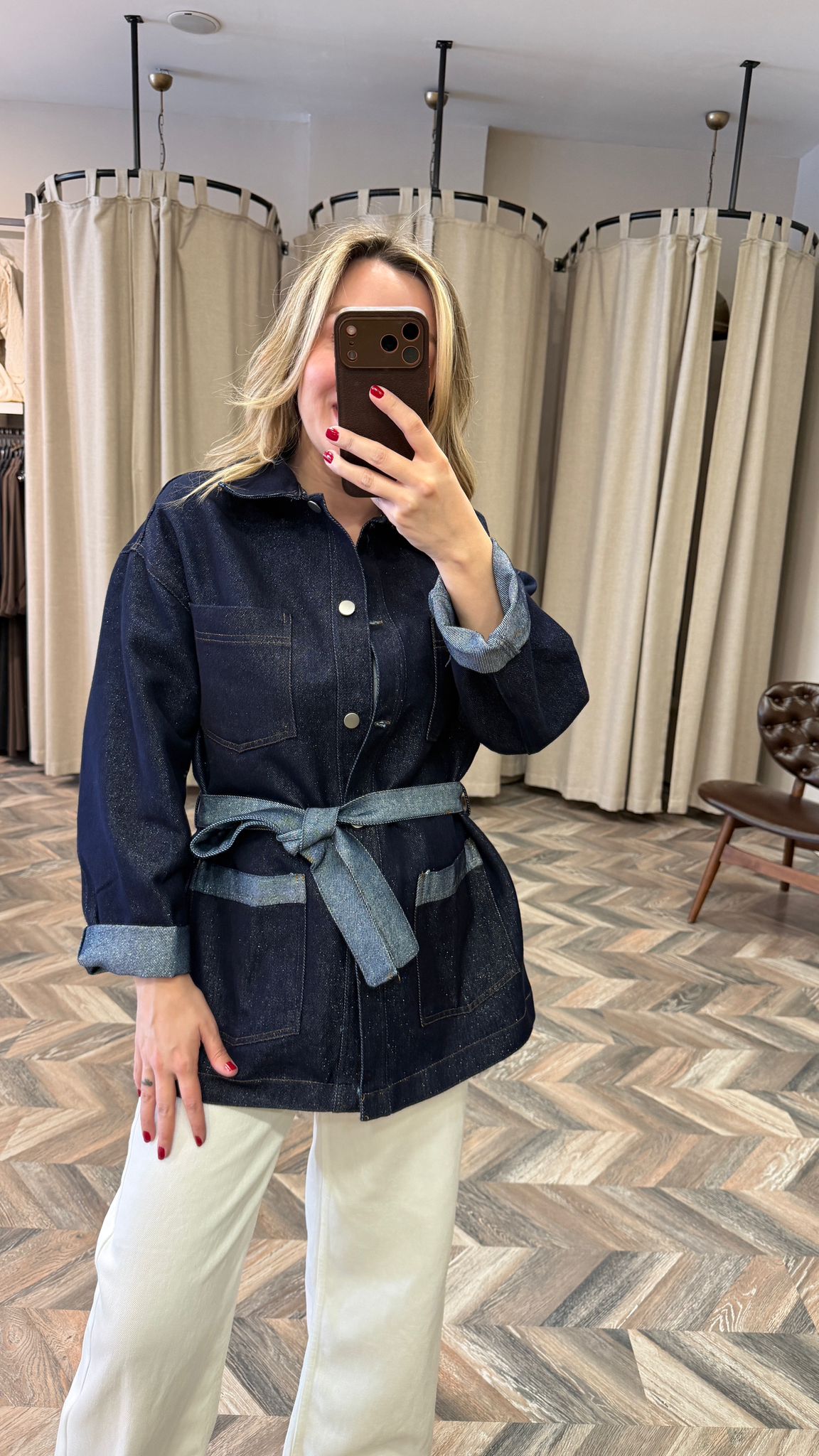 6294-SİMLİ KOT CEKET