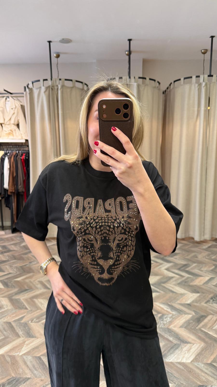 7424-LEOPAR DSN TSHİRT