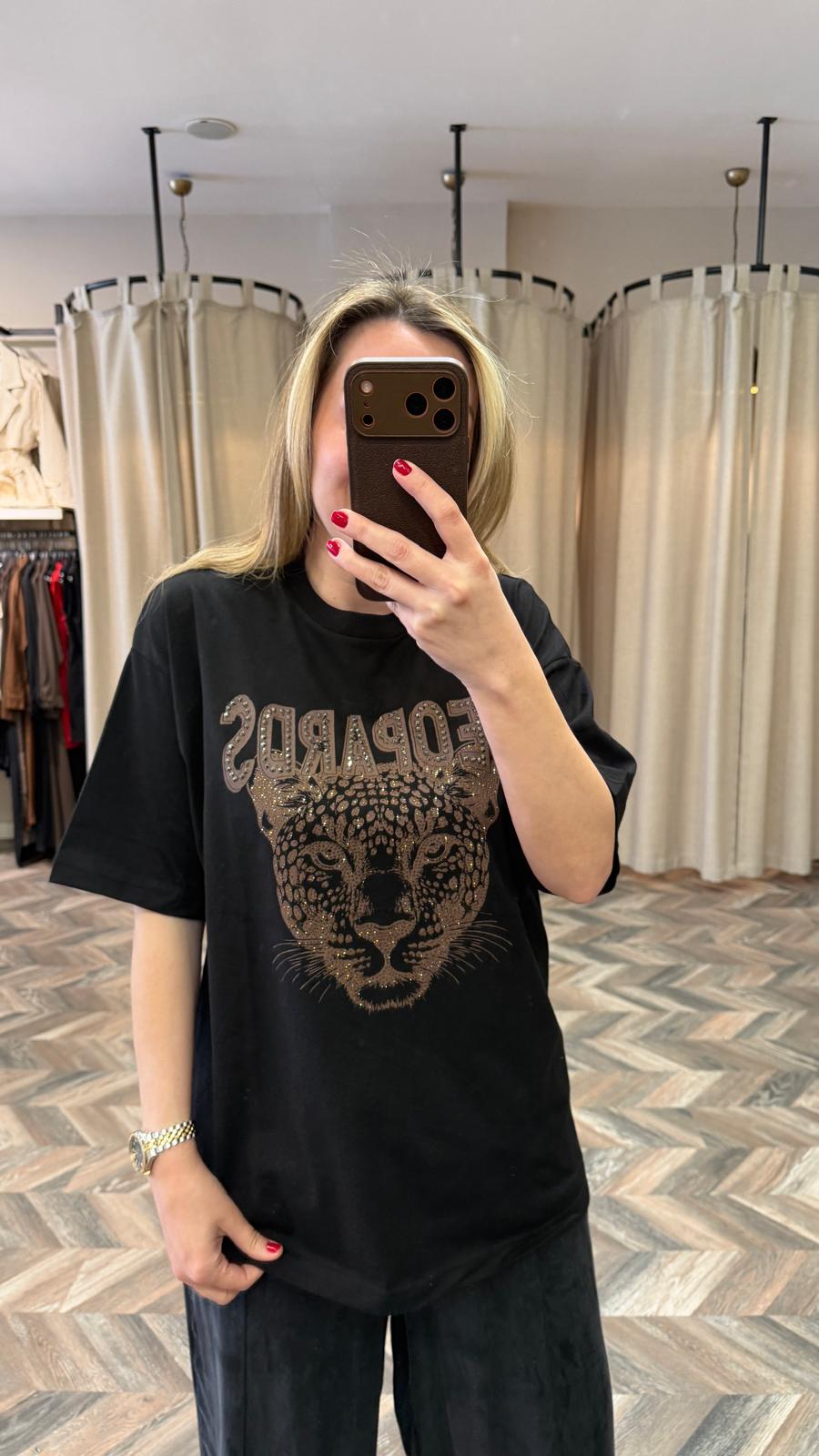 7424-LEOPAR DSN TSHİRT