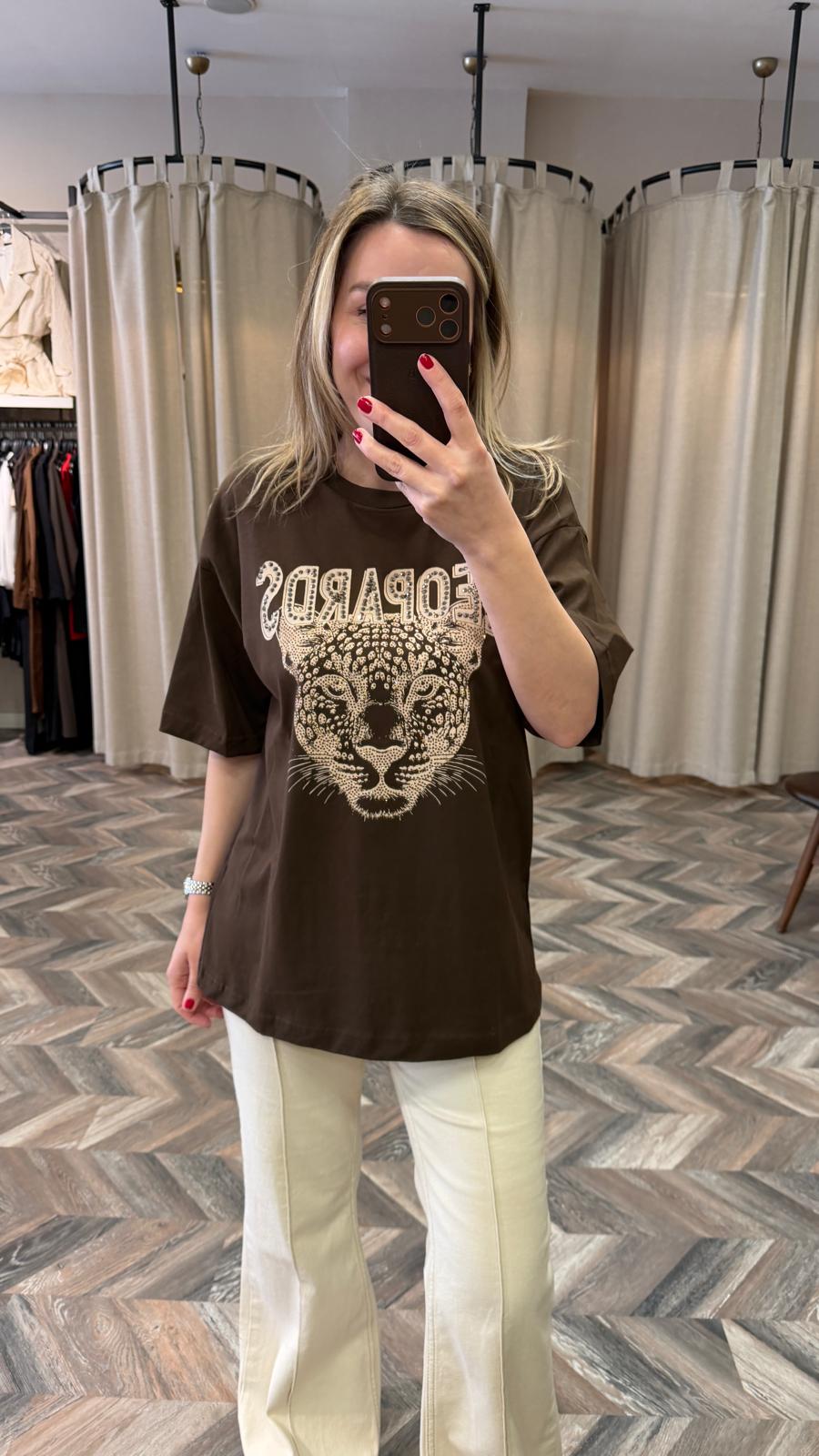 7424-LEOPAR DSN TSHİRT