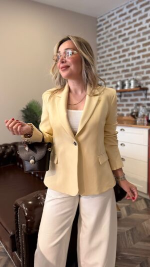 60796-VÜCUDA OTURAN BLAZER