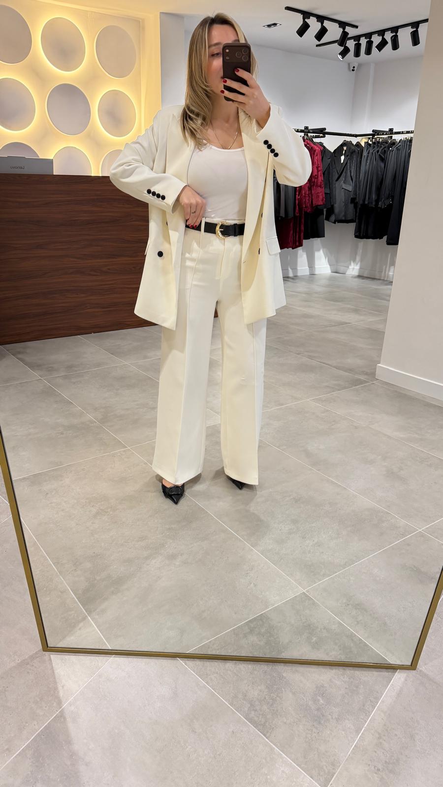 72276-GENİŞ PAÇA KEMERLİ PANTOLON