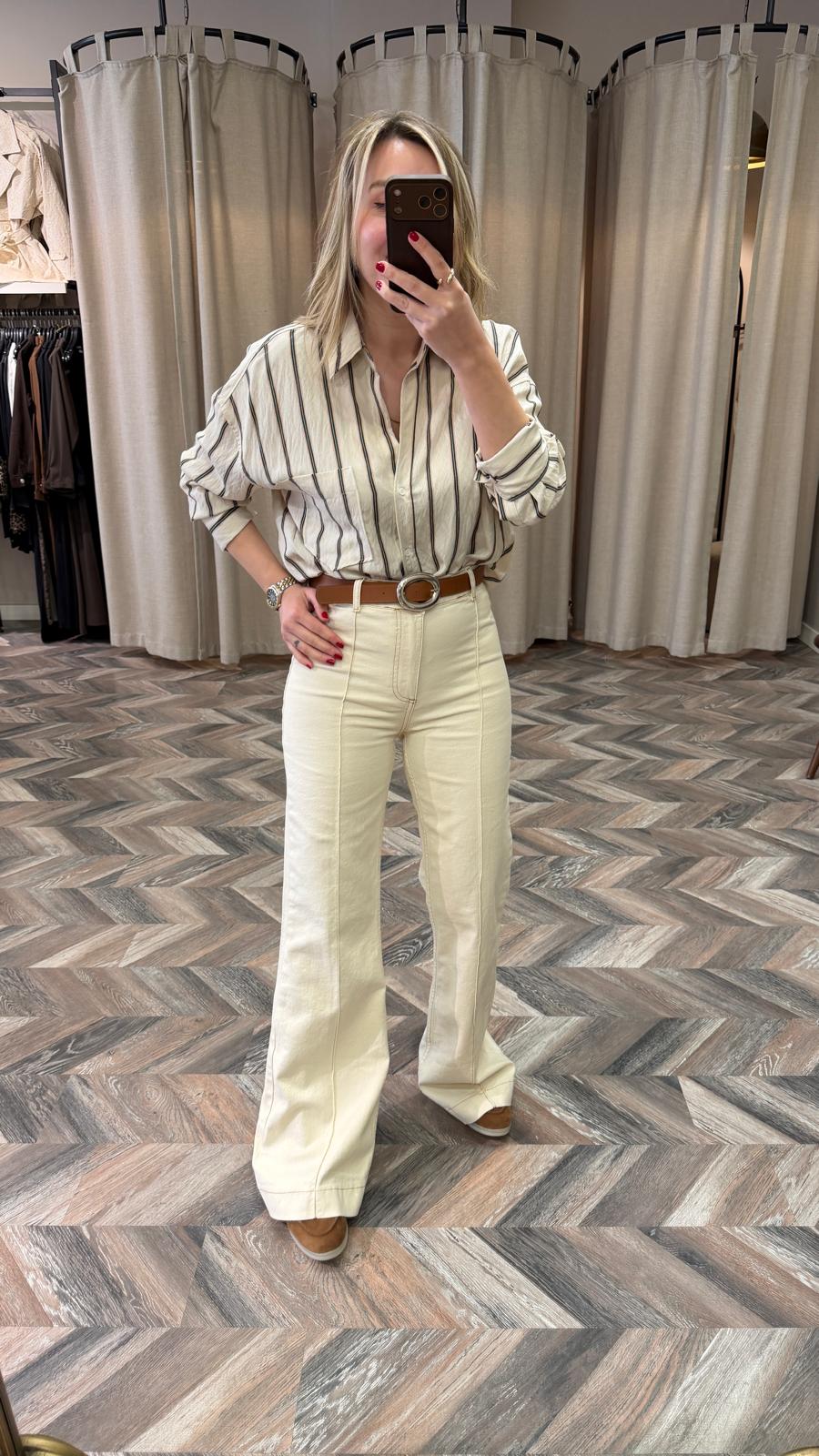 26678-KEMERLİ İSPANYOL PANTOLON