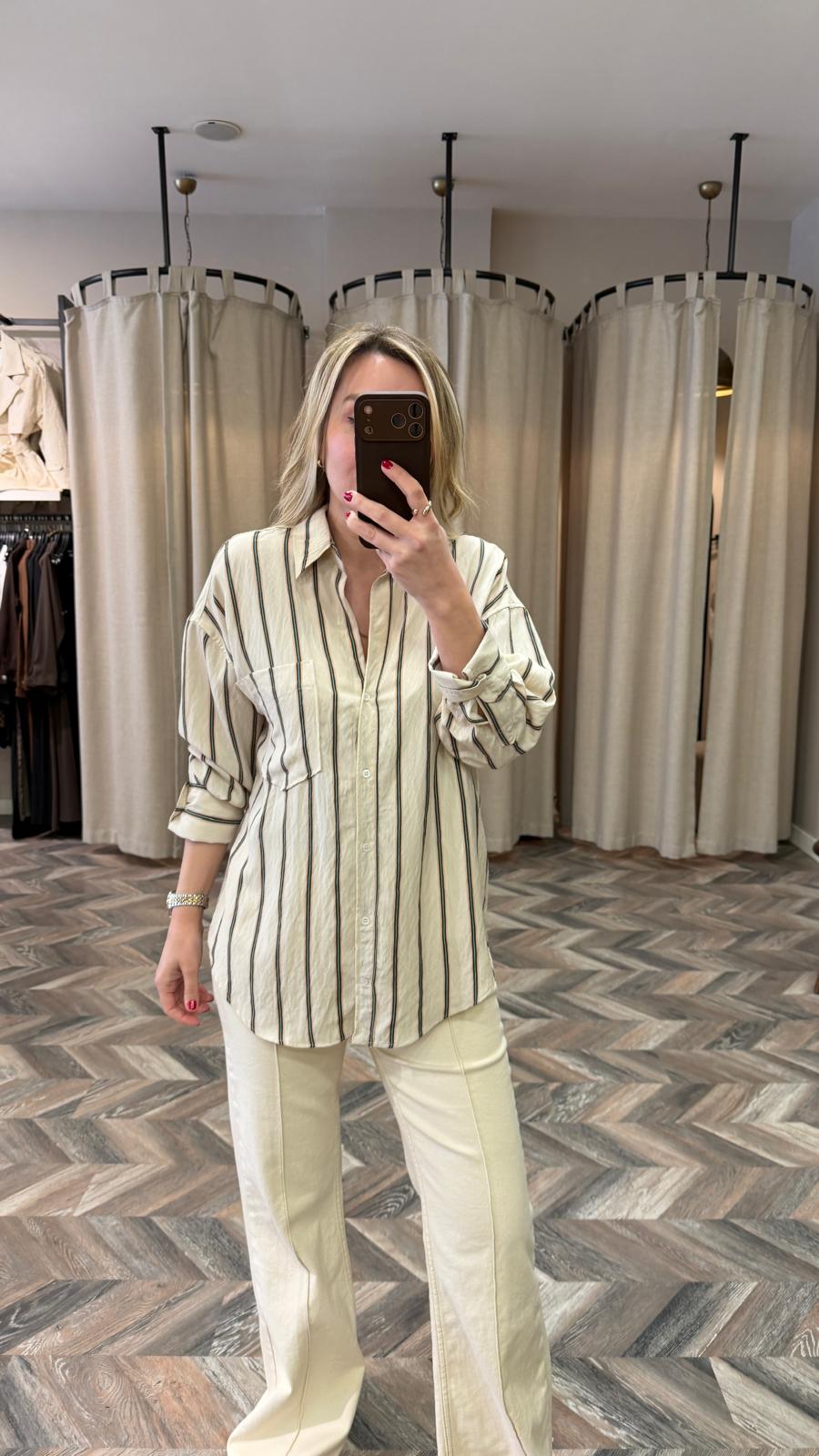 5085-ÇİZGİLİ GÖMLEK