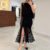 4586-DANTEL DTY MİDİ ETEK