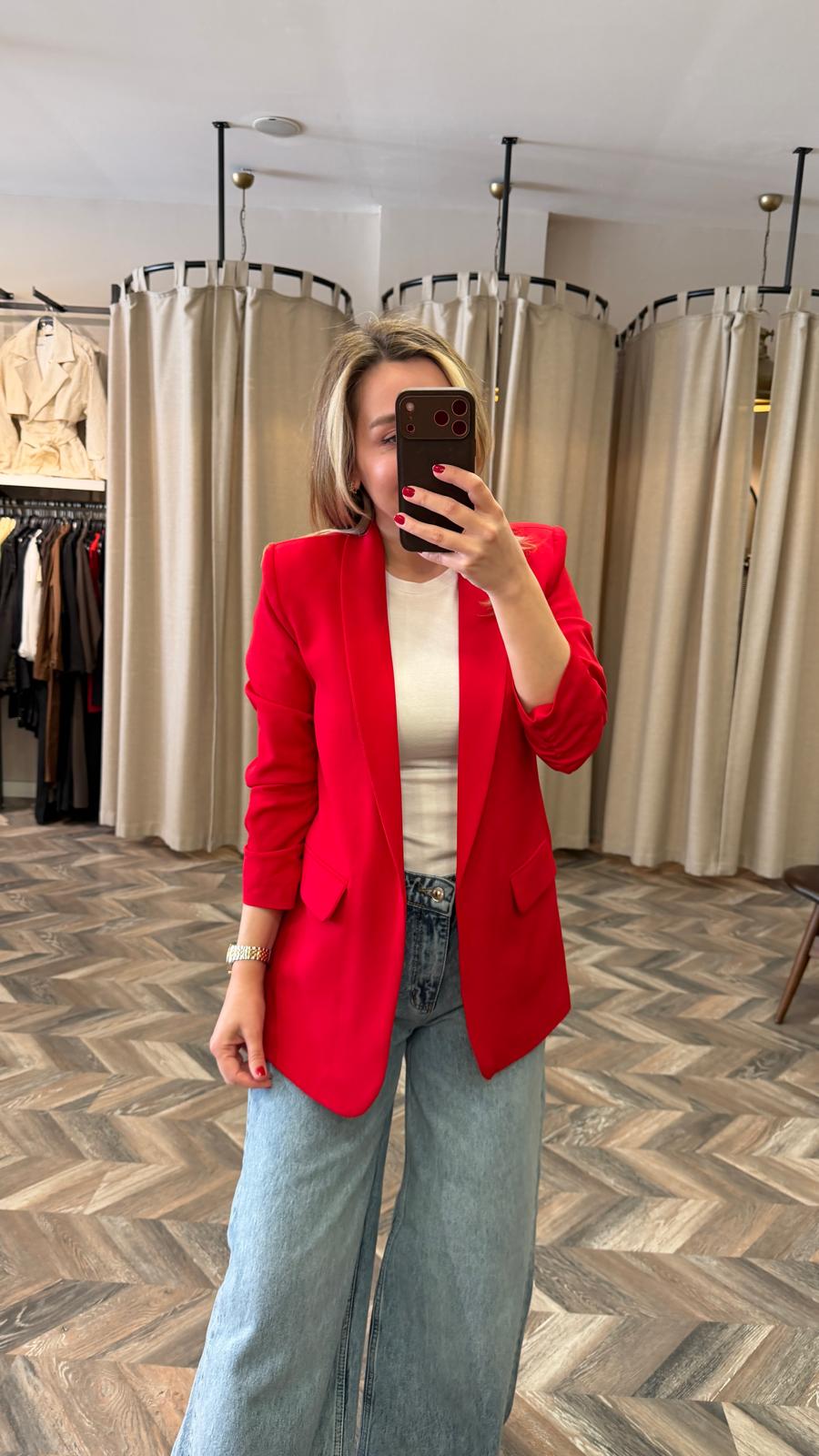 3101-KOLU BÜZGÜLÜ BLAZER CEKET