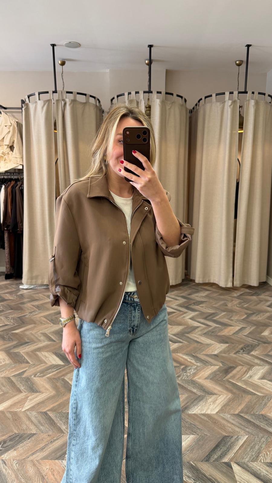 6341-KOLU TOKALI CEKET