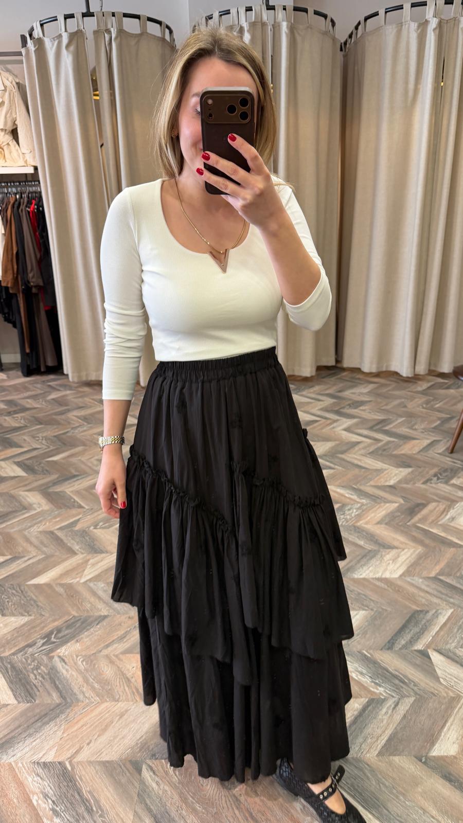 3387-ÇİFT KRAŞLI ETEK