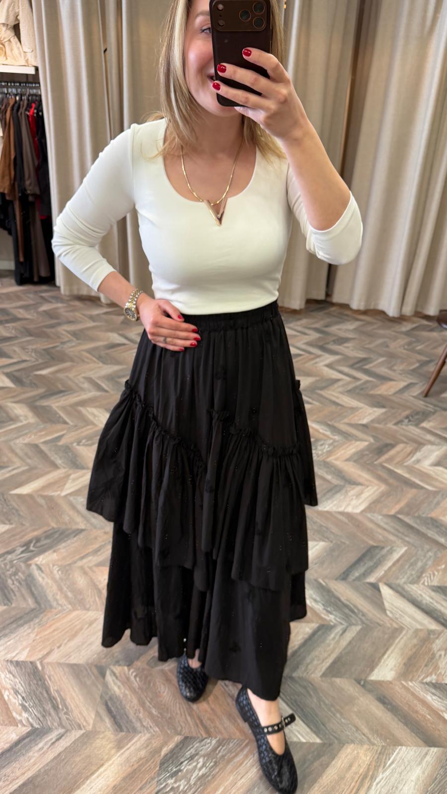 16334-V DEMİR UZUN KOL BLUZ