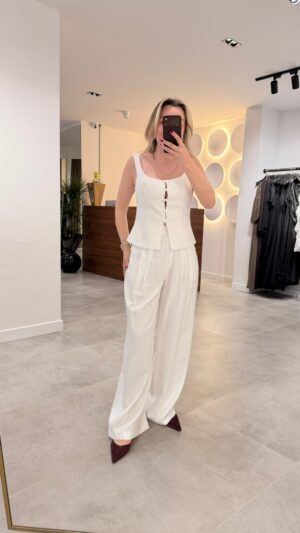 1465-PİLELİ PALAZZO PANTOLON