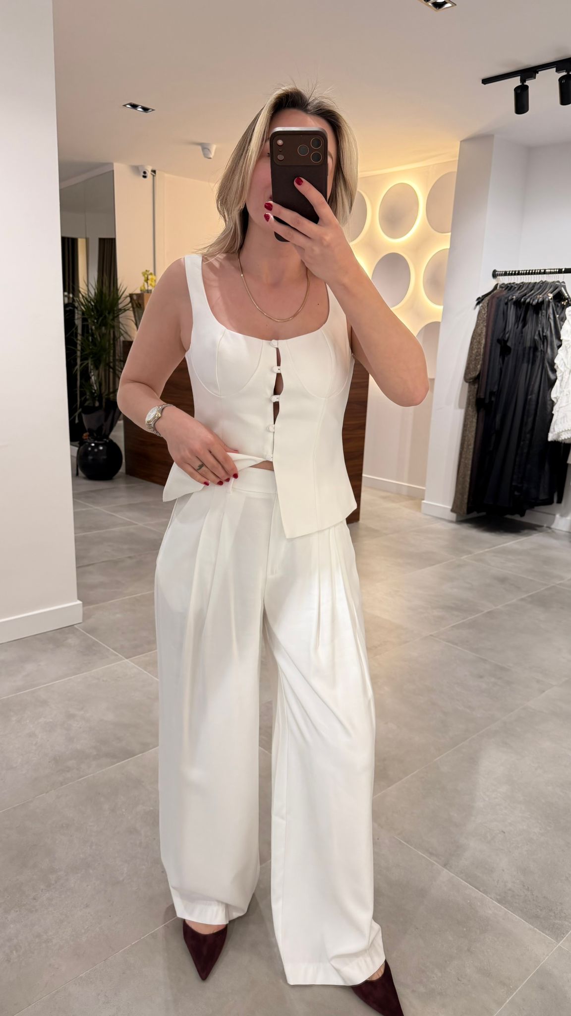 1465-PİLELİ PALAZZO PANTOLON