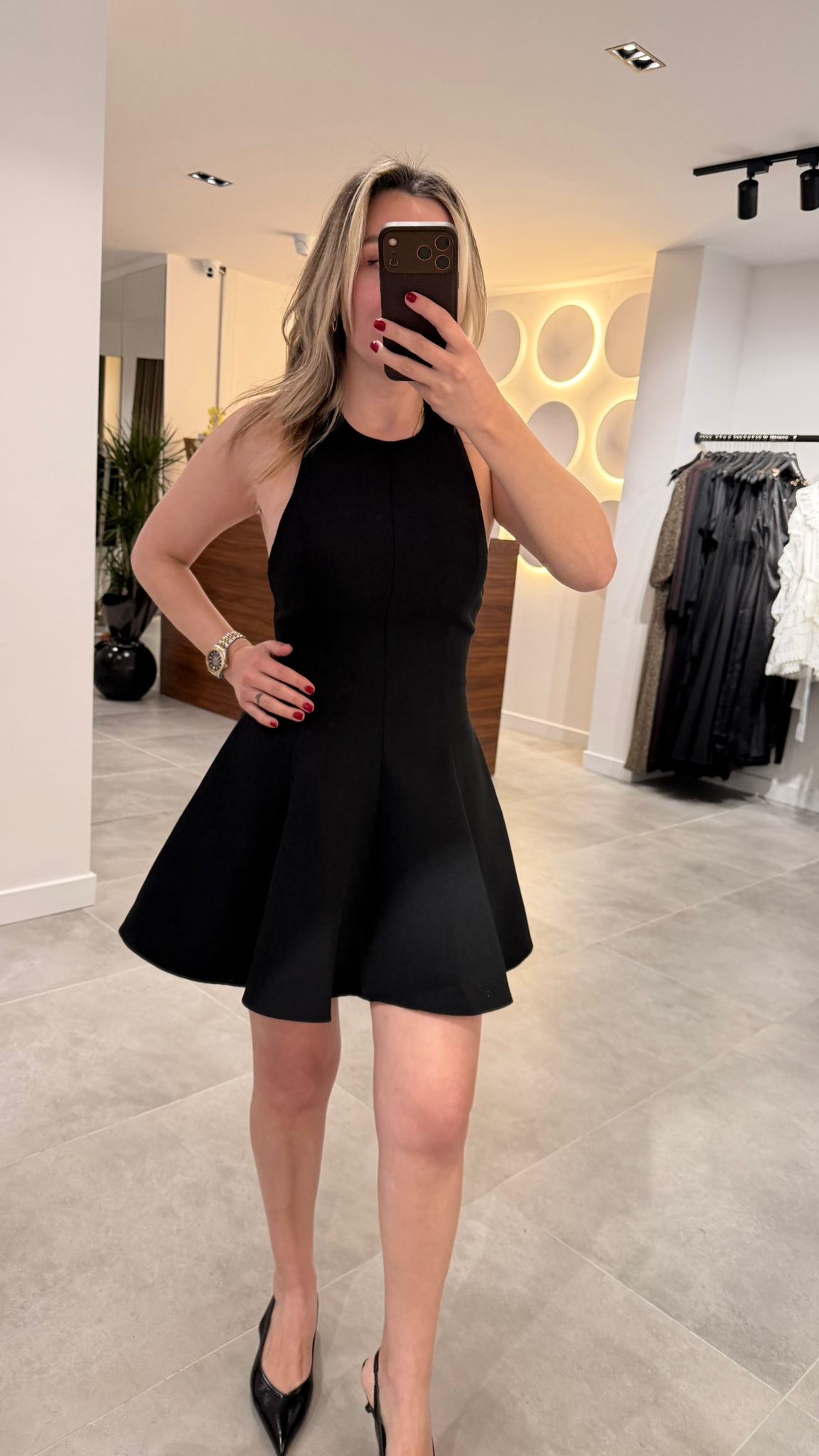 12359-HALTER YAKA ELBİSE