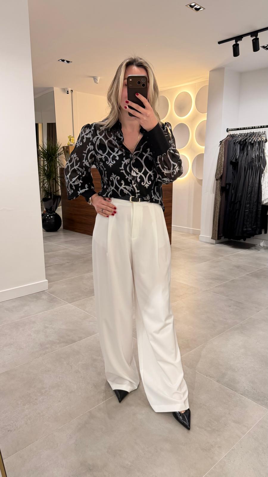 2538-DESENLİ ŞİFON GÖMLEK