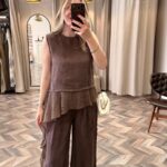 51391-GARNİLİ BLUZ PANTOLON TAKIM