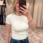 31750-KONTRAST KISA KOLLU T-SHİRT