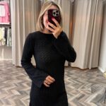 9735-101002 MİNİ ÖRME TRİKO ELBİSE