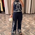 3073-NAKIŞ İŞLEMELİ KETEN TAKIM
