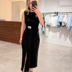 251633-PİLELİ TOKA DTY ELBİSE