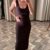 91733-ASKILI MİDİ ELBİSE