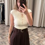 31887-DÜĞMELİ KISA KOLLU TOP