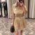 37458-GARNİLİ KISA KOL ELBİSE