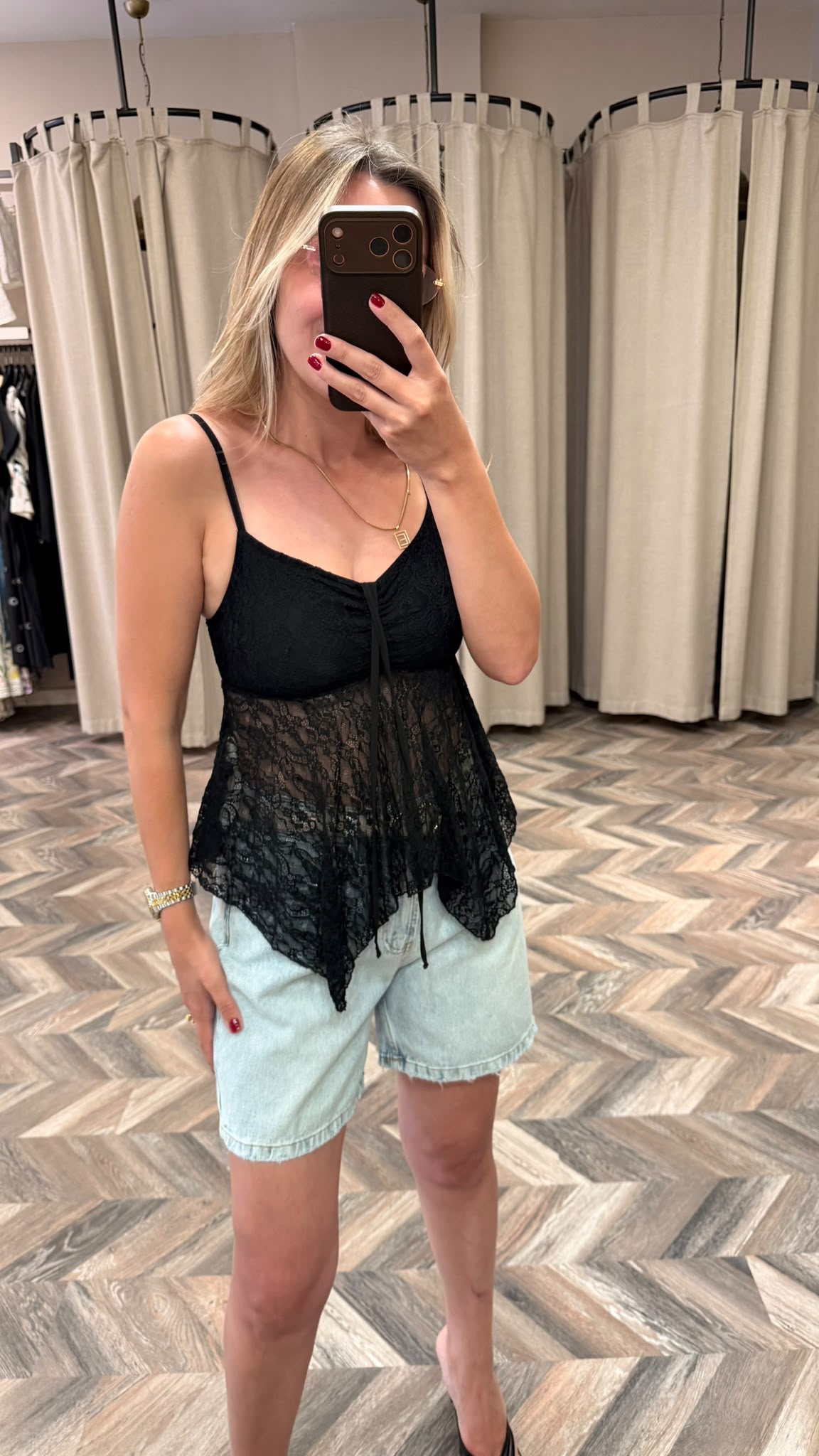 32768-ASKILI DANTEL TOP