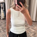 31589-BÜZGÜLÜ KAYIK YAKA TOP