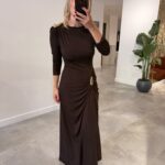 262730-TOKALI OMUZ BÜZGÜ DTY ELBİSE