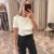 32779-BİSİKLET YAKA T-SHİRT
