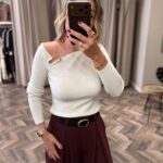90858-ASİMETRİK YAKA TRİKO BLUZ