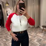 6764-ÇİFT RENK HIRKA